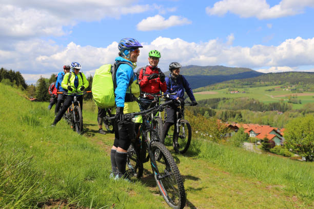 mountain bikes